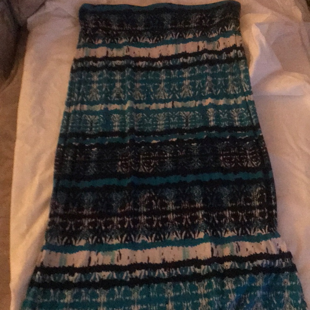 Multicolored Spandex maxi skirt